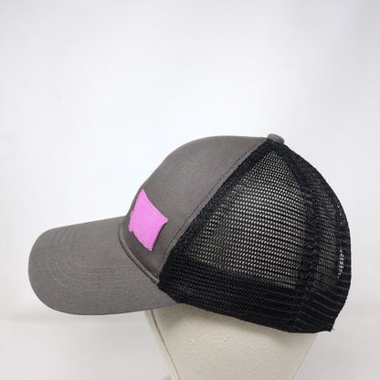 Dig This Chick Snapback Mesh Back Trucker Hat Gray One Size Colorblock