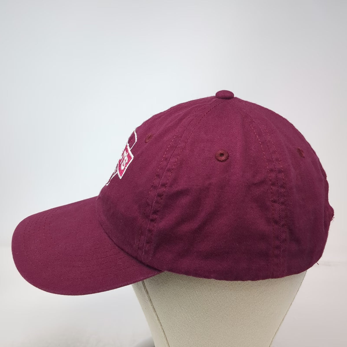 BIG Baseball Cap Red One Size Stouts Pub Shield Embroidered Cotton Slideback Hat