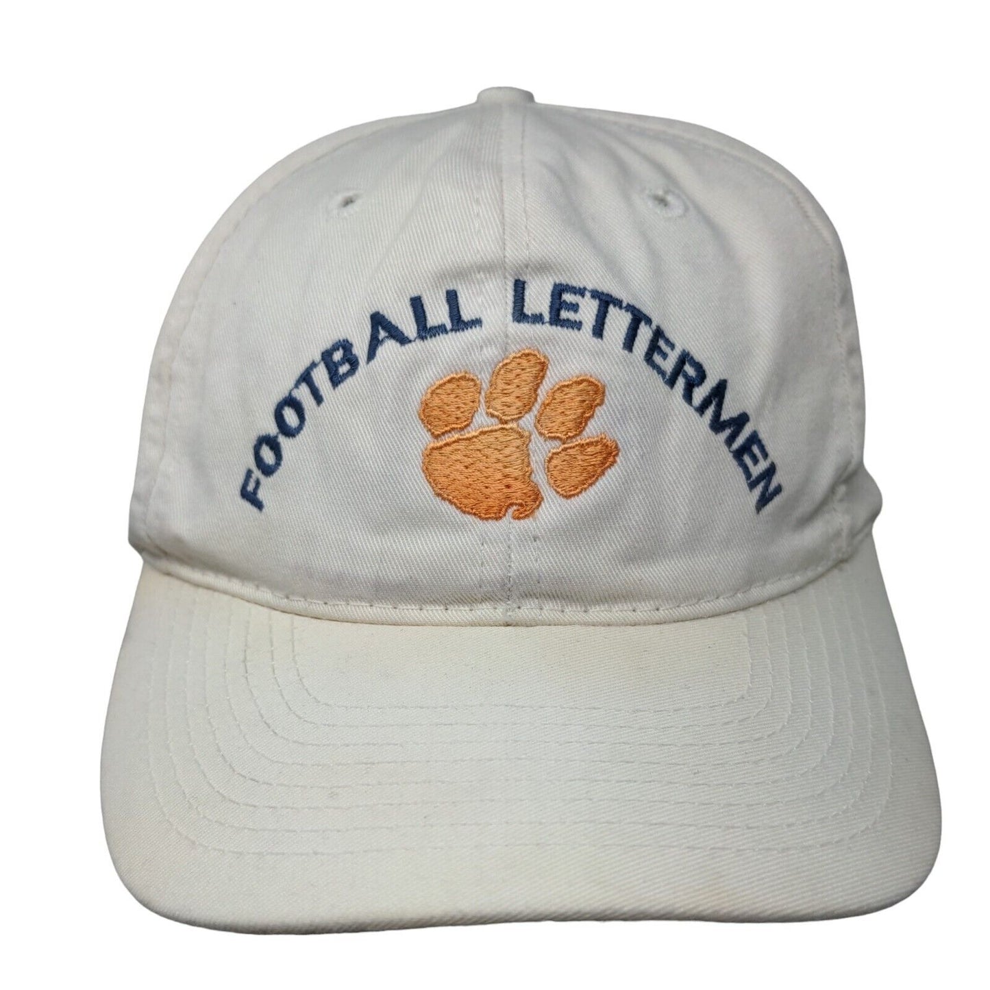 Football Lettermen Clemson Tigers Snapback Hat Cream One Size Embroidered