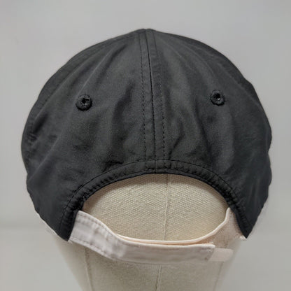 PUMA Strapback Hat Black OSFA Embroidered Adjustable 6 Panel Vent Holes