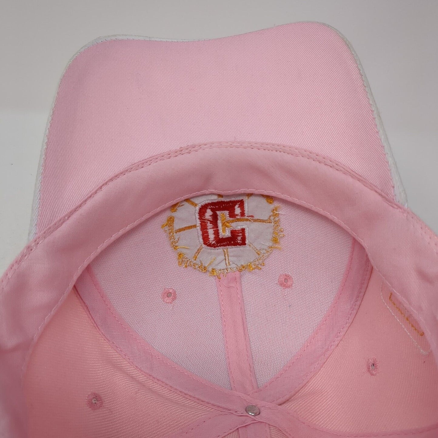 Chicago Strapback Hat Pink One Size Adjustable Embroidered Patriotic 6 Panel
