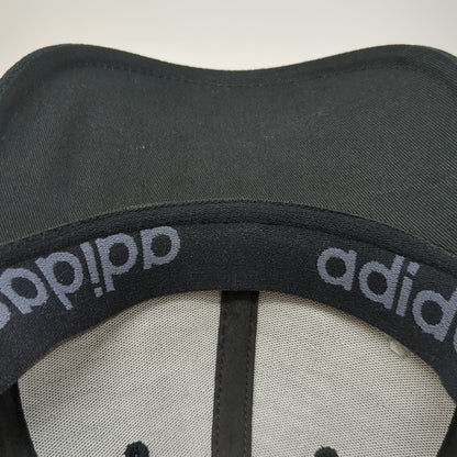 Adidas Baseball Cap Black M Fitted Performance Mesh Climalite Stretch Fit Hat