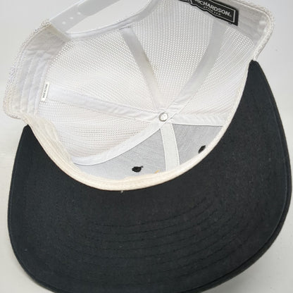 Richardson Black One Size Trucker Hat Mesh Snapback Challenge Course Logo Hat