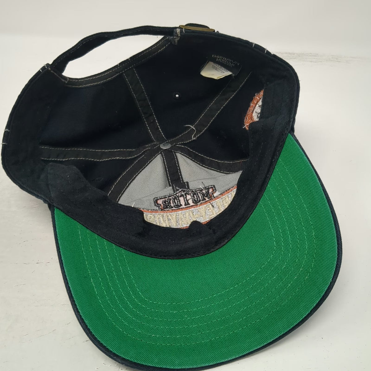 Harley-Davidson Baseball Cap Black One Size Side Patch Contrast Stitching Hat