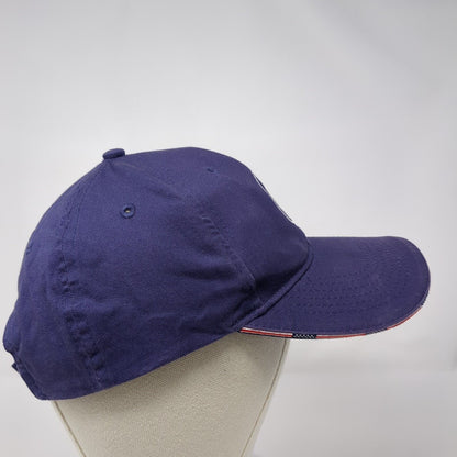 Port Authority Strapback Hat Blue OS Adjustable Embroidered Patriotic Cotton