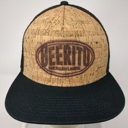 Oskar Blues Brewery Beerito Mexican Lager Trucker Hat Black Beige One Size Cork