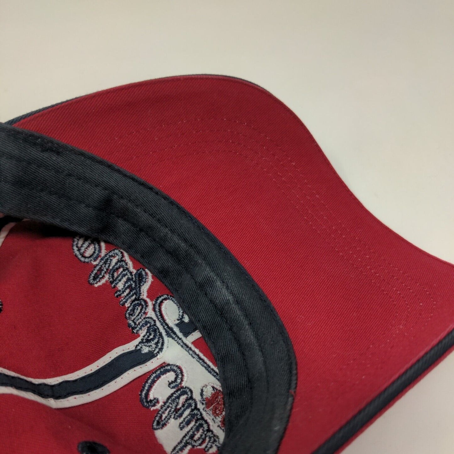 Players Club Slideback Hat One Size Red Embroidered Classic Cut Ahead Vintage