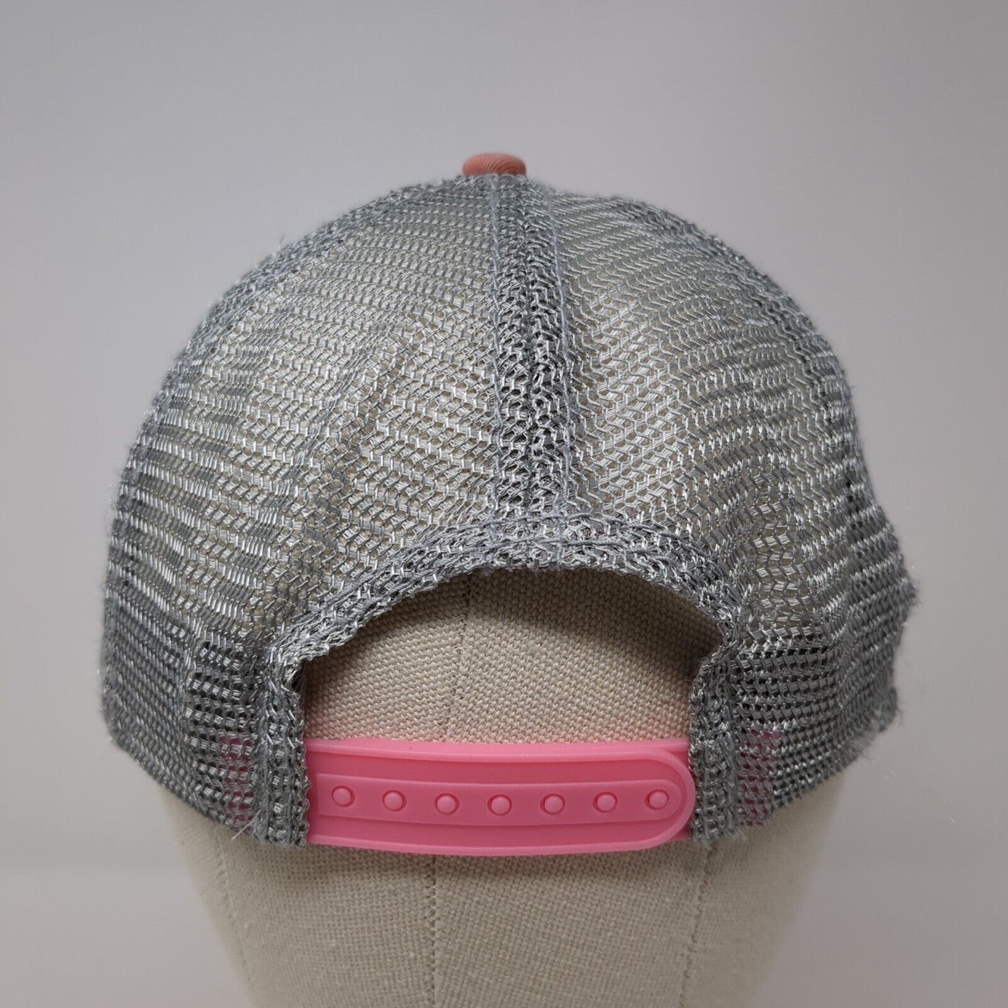 US Air Force Snapback Trucker Hat Pink One Size Mesh Back Embroidered