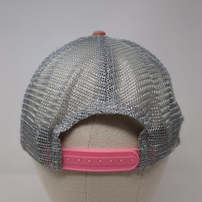 US Air Force Snapback Trucker Hat Pink One Size Mesh Back Embroidered