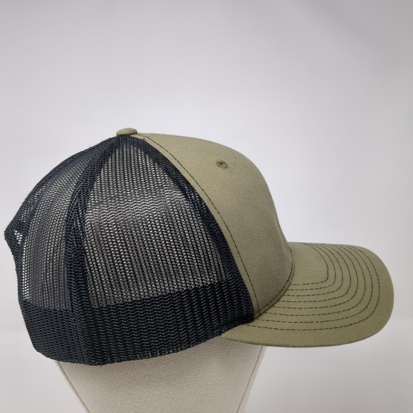 ESI Snapback Mesh Back Trucker Hat Green One Size Adjustable 6 Panel