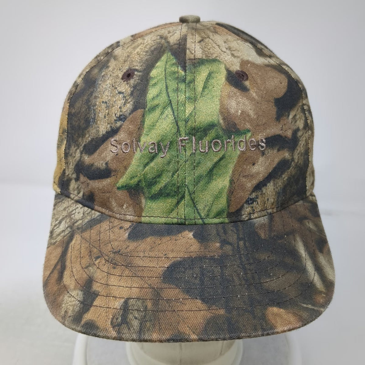 Snapback Brown Green One Size Camo Solvay Fluorides American Flag Hunting Hat