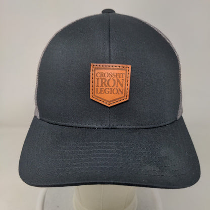 Crossfit Iron Legion Patch Snapback Mesh Back Trucker Hat Black One Size
