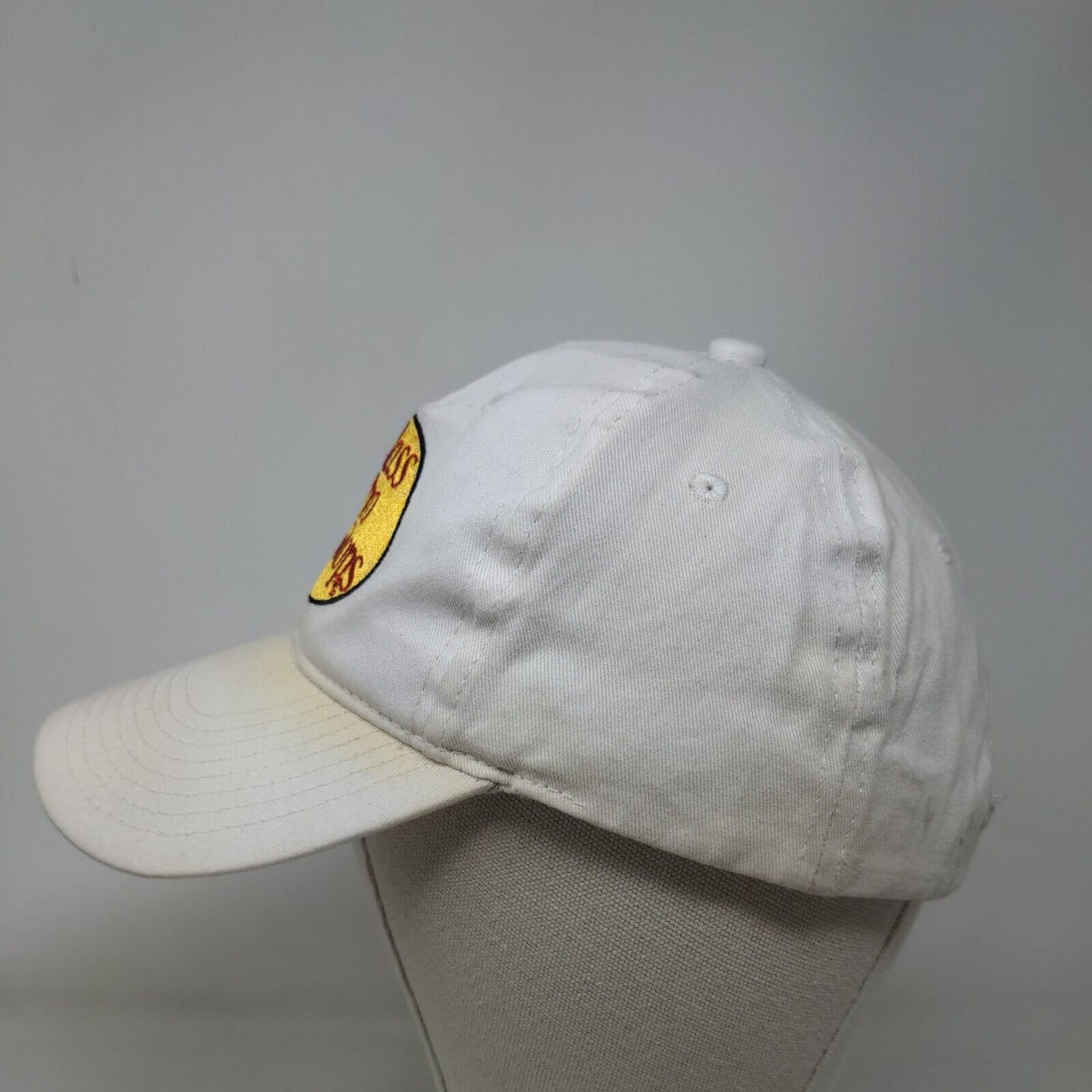 Bass Pro Shops Snapback Hat White OSFM Embroidered Gone Fishing