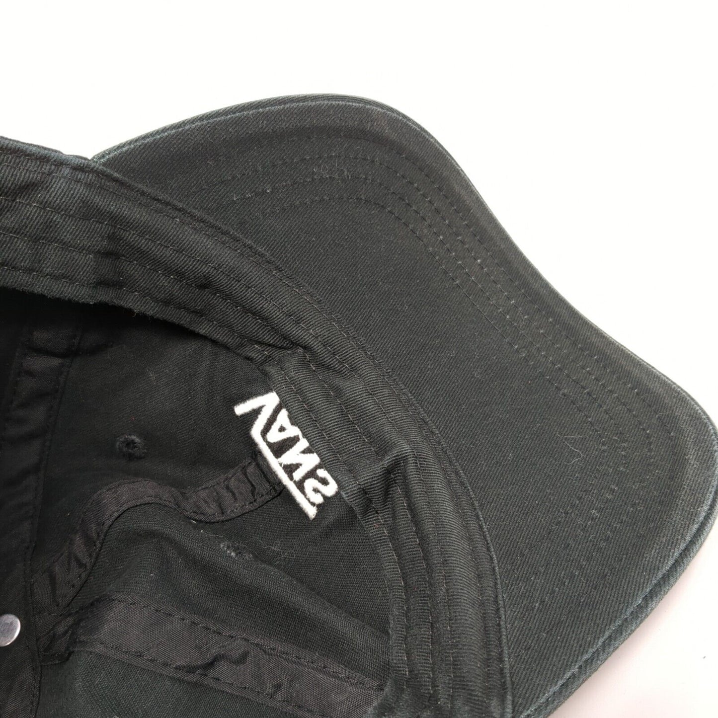 VANS Off The Wall Slideback Hat Black One Size Adjustable Embroidered 6 Panel