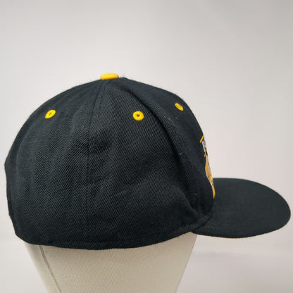 Reebok Boston Bruins NHL Snapback Hat Black Yellow White One Size Flat Brim Logo