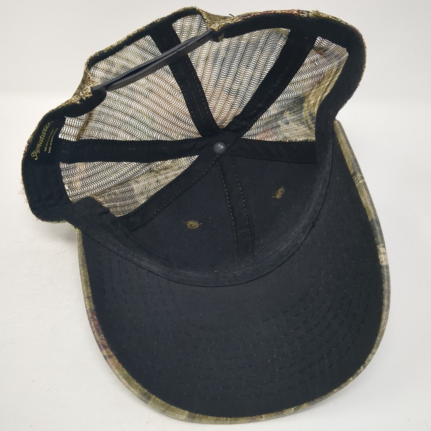 Signatures Strapback Trucker Hat Multicolor One Size Adjustable Camouflage