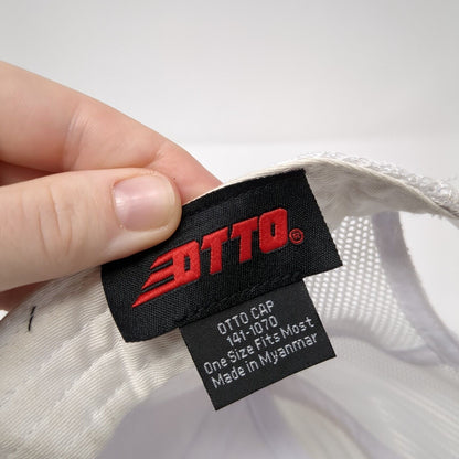 Parform Snapback Mesh Back Trucker Hat White OSFM Embroidered Otto