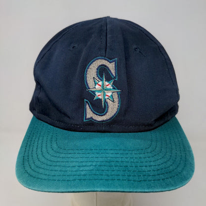 Competitor Men's Snapback Hat Blue OSFA Embroidered Logo Seattle Mariners