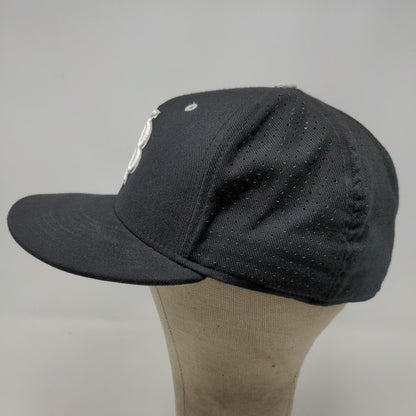 Nike Tru Dri Fit Men's Fitted Hat Black Size L/XL Embroidered IB Big Logo