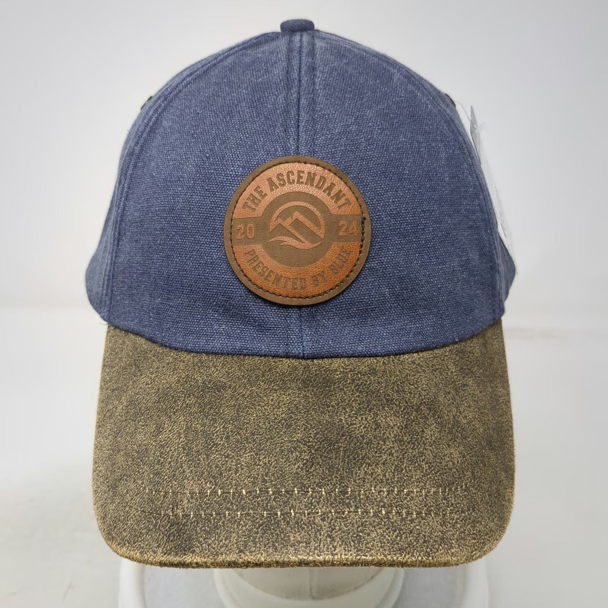 Ouray Baseball Cap Blue One Size The Ascendant 2024 Leather Patch Slideback Hat