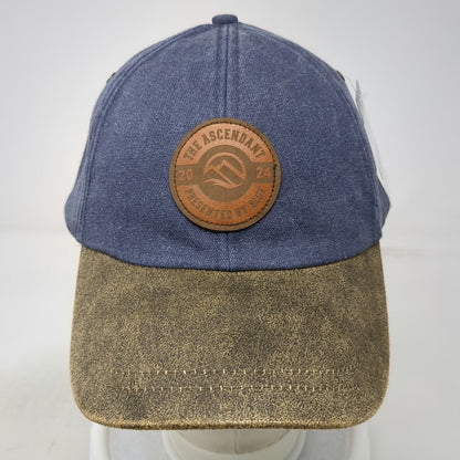 Ouray Baseball Cap Blue One Size The Ascendant 2024 Leather Patch Slideback Hat