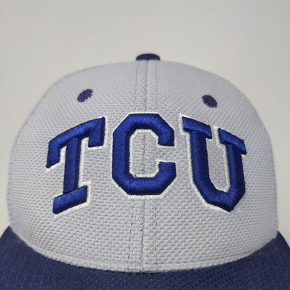 Zephyr Z Fit Men's Hat Gray Blue Size S TCU Horned Frogs Texas Christian