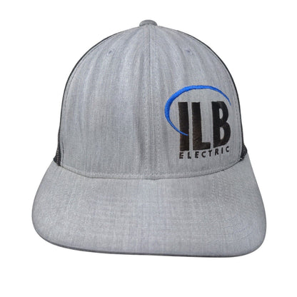 ILB Electric Snapback Mesh Back Trucker Hat Gray One Size Embroidered