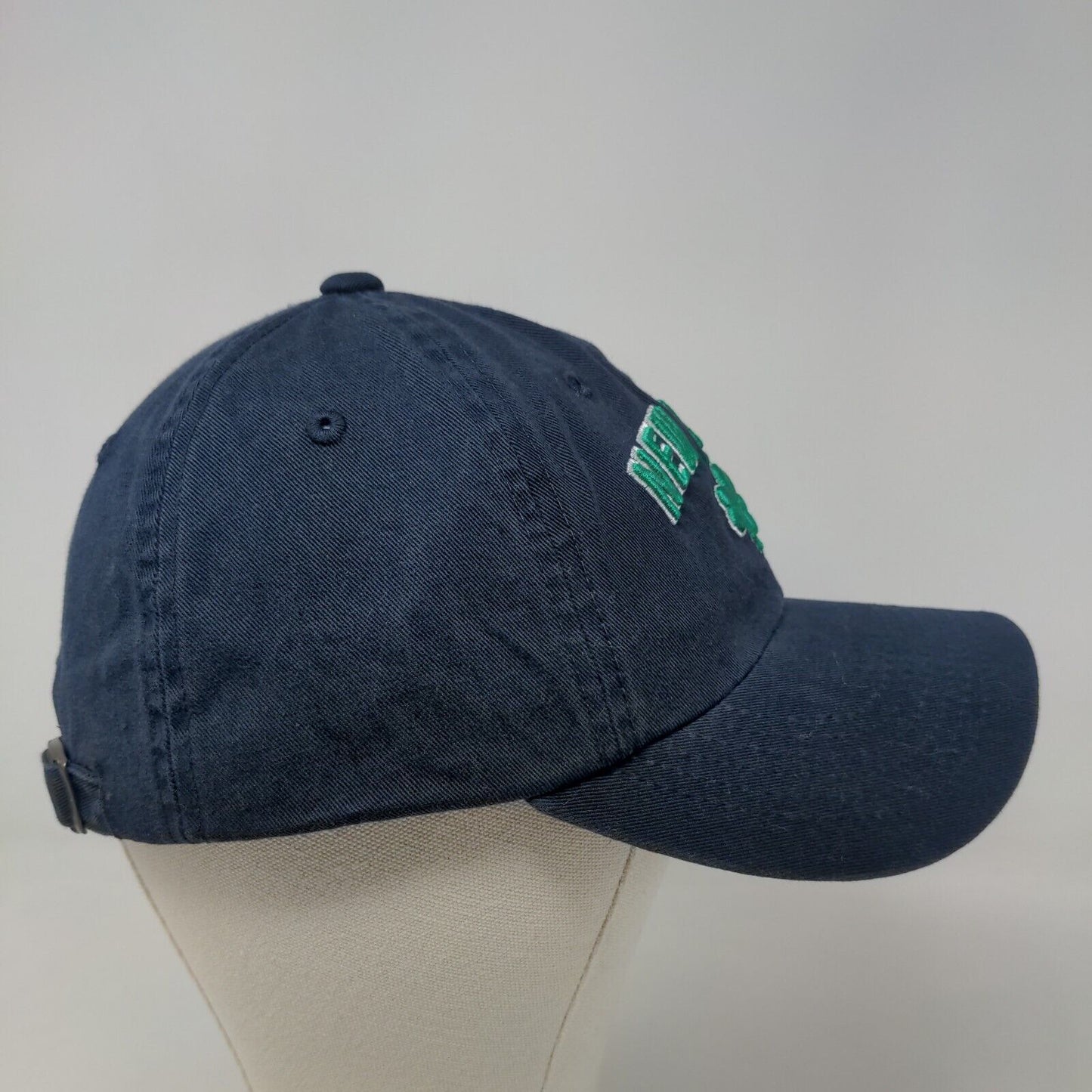 E by Elidan Men's Slideback Hat Blue Adjustable Embroidered Clover Logo Cotton