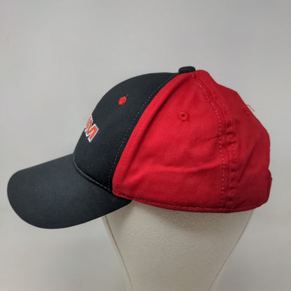 Yum Men's Strapback Hat Black Red Embroidered Logo Adjustable