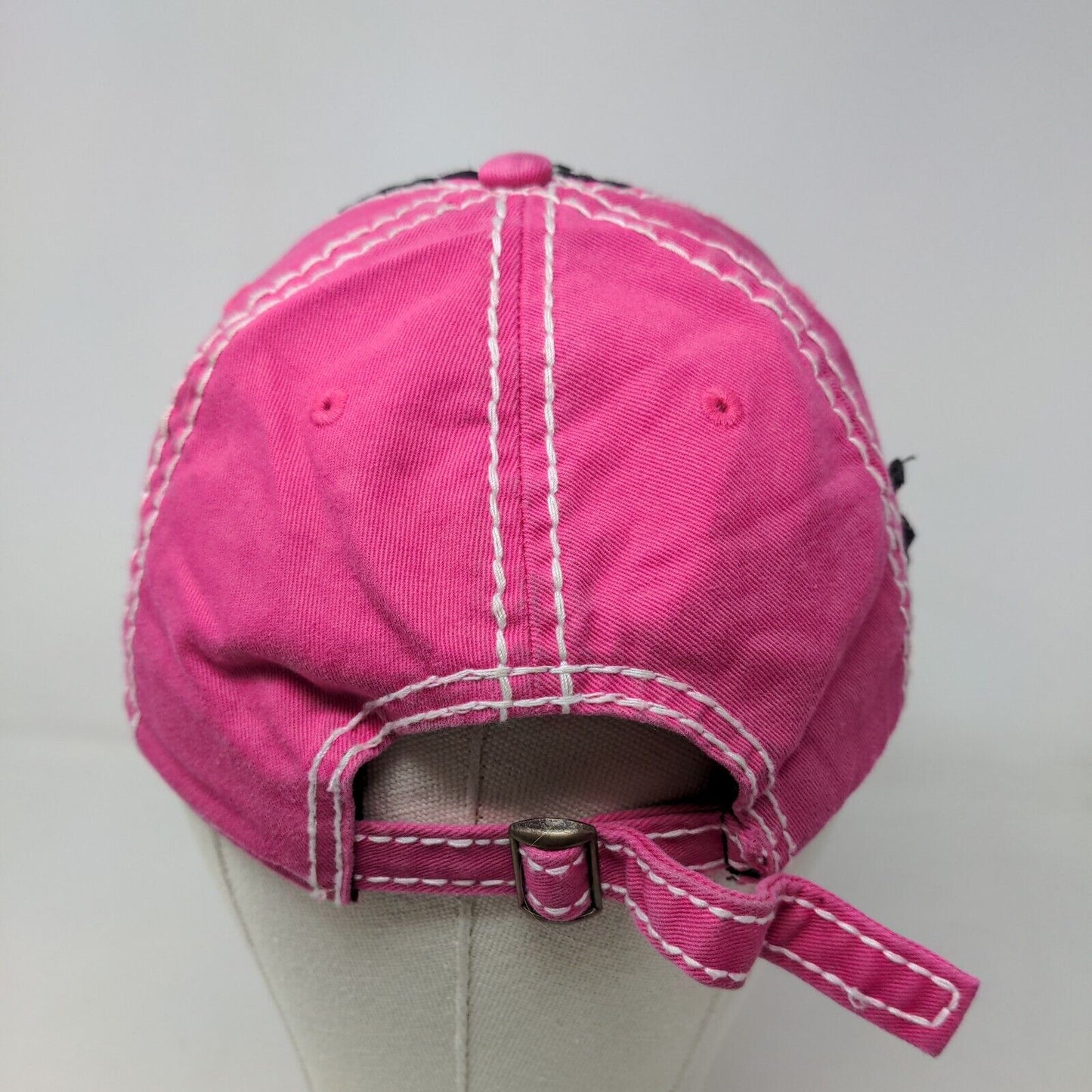 Iowa 80 Truckstop Women's Slideback Hat Pink OSFM Embroidered Stitched Logo