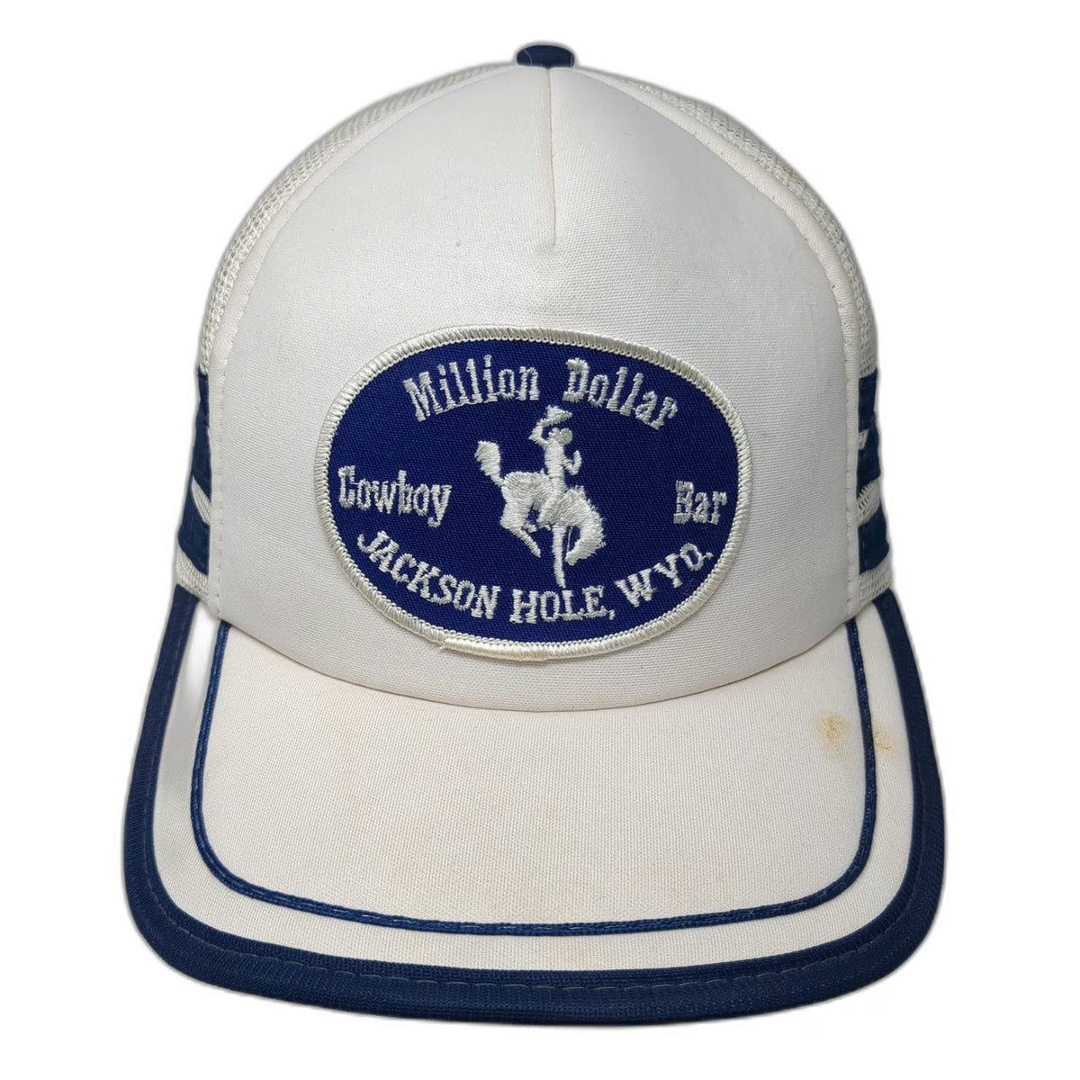 Designer Ward Cap Trucker Hat White L Million Dollar Cowboy Bar Mesh Snapback
