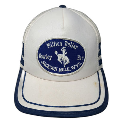 Designer Ward Cap Trucker Hat White L Million Dollar Cowboy Bar Mesh Snapback