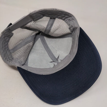 Hurley Snapback Mesh Back Trucker Hat Blue One Size Embroidered Logo