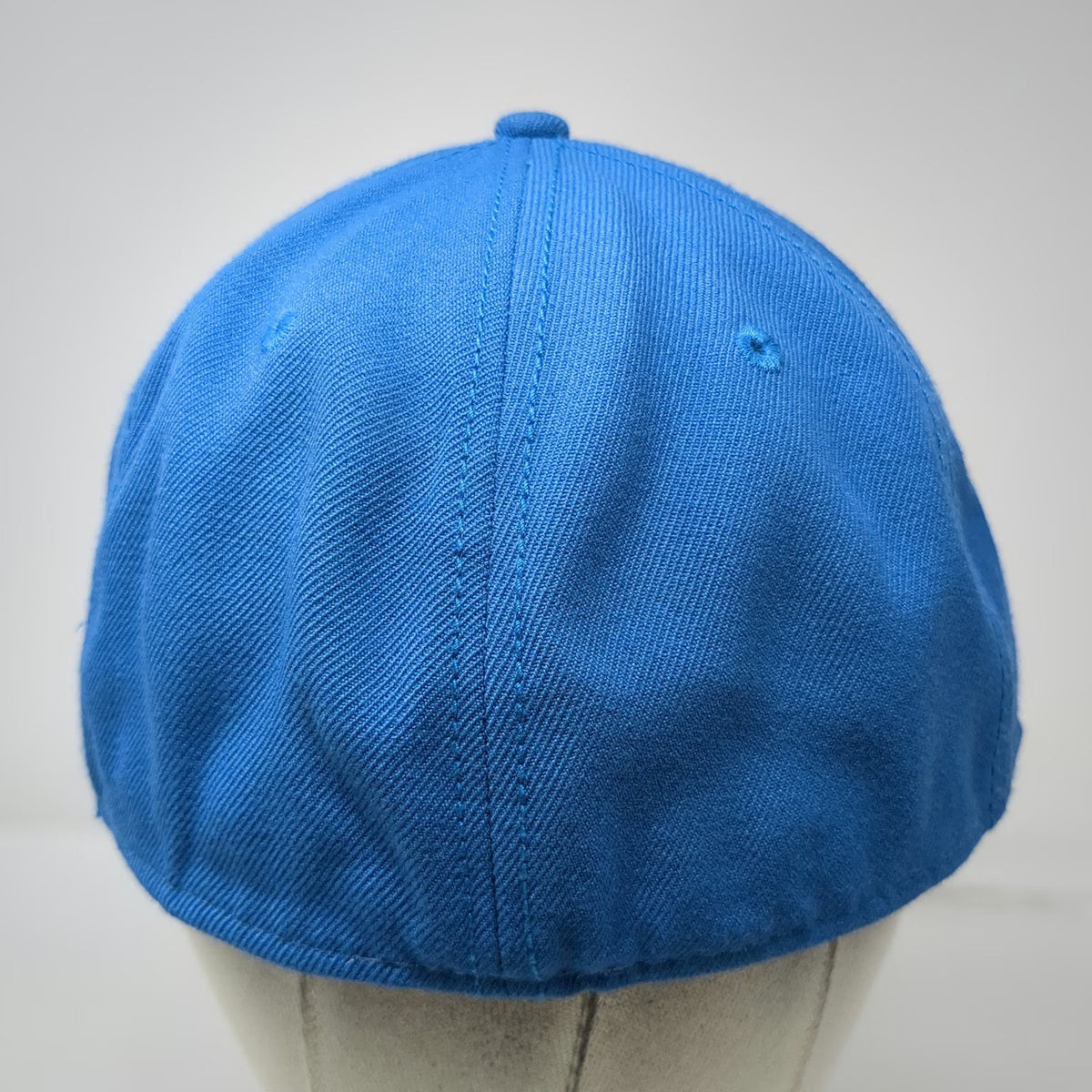 Sesame Street Baseball Cap Blue XL Fitted Cookie Monster Face Pattern Brim Hat