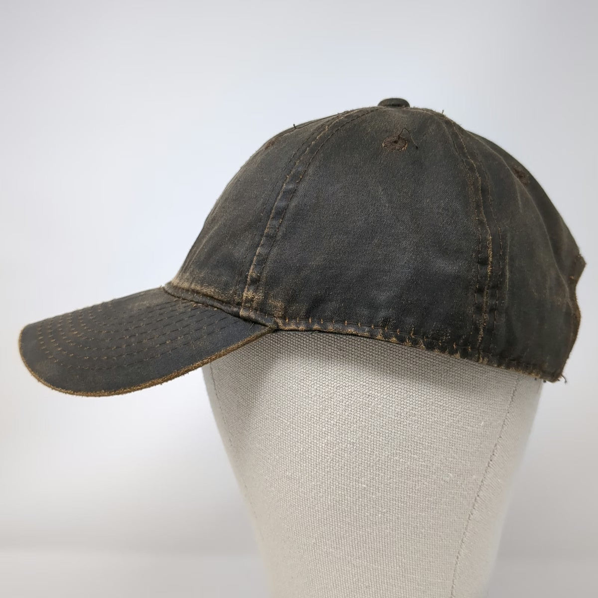 Signatures Baseball Cap Brown One Size Contrast Heavy Stitch Strapback Solid hat