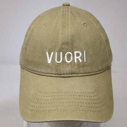 Vuori Baseball Cap Green OSFM Embroidered Logo Adjustable Slideback Twill Hat
