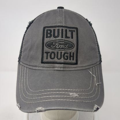 Built Ford Tough Strapback Hat Gray One Size Adjustable Colorblock