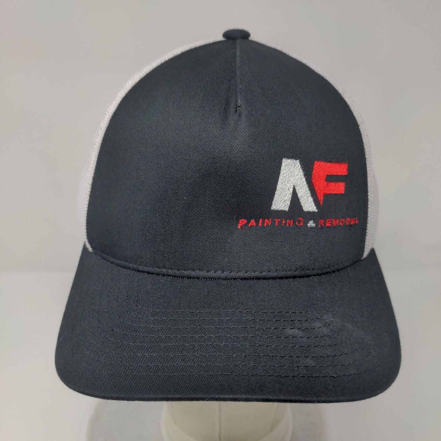 AF Painting & Remodel Black OSFM Adjustable Embroidered Mesh Pacific Headwear
