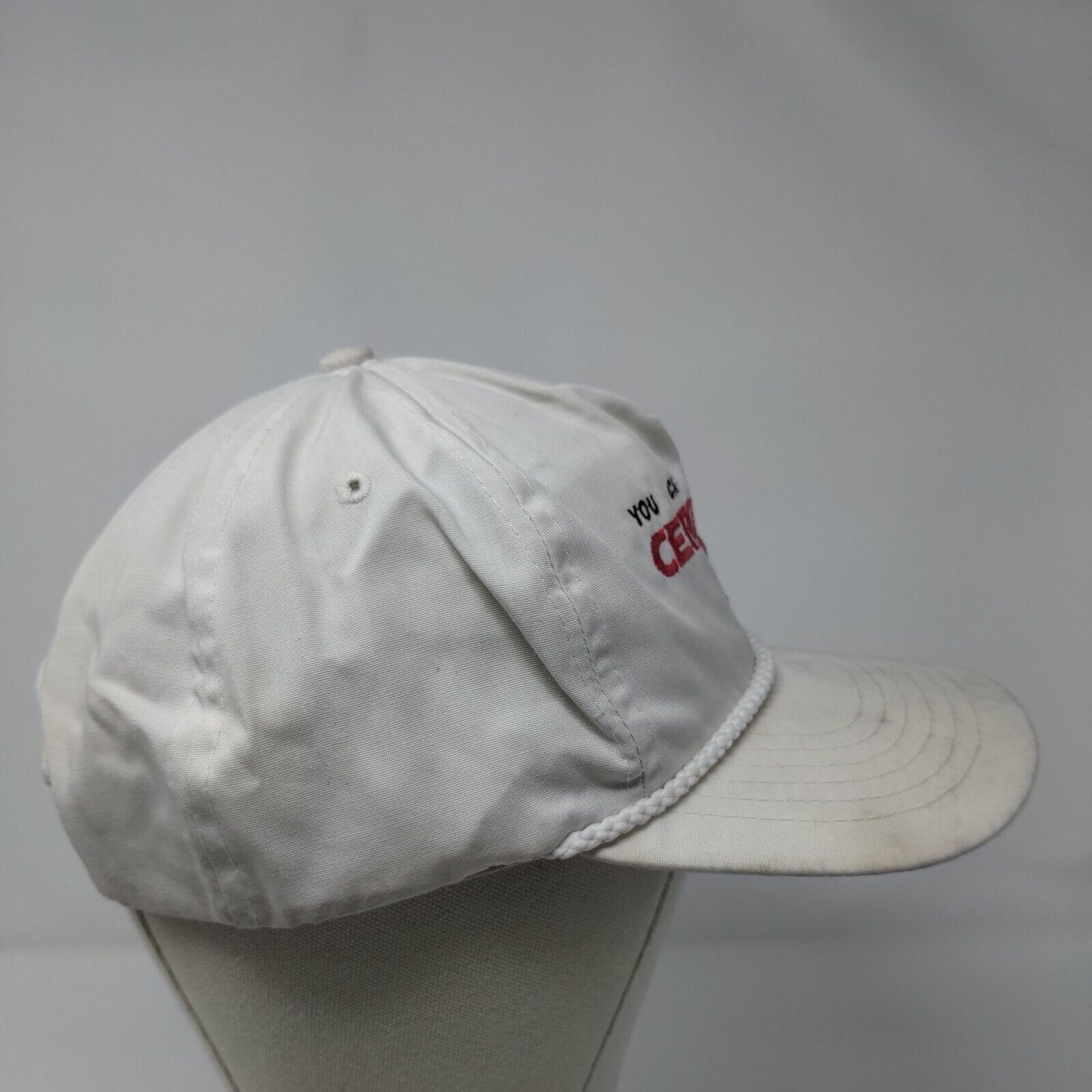 You Can Rely on Certified Snapback Hat White OSFA Adjustable Rope Capital