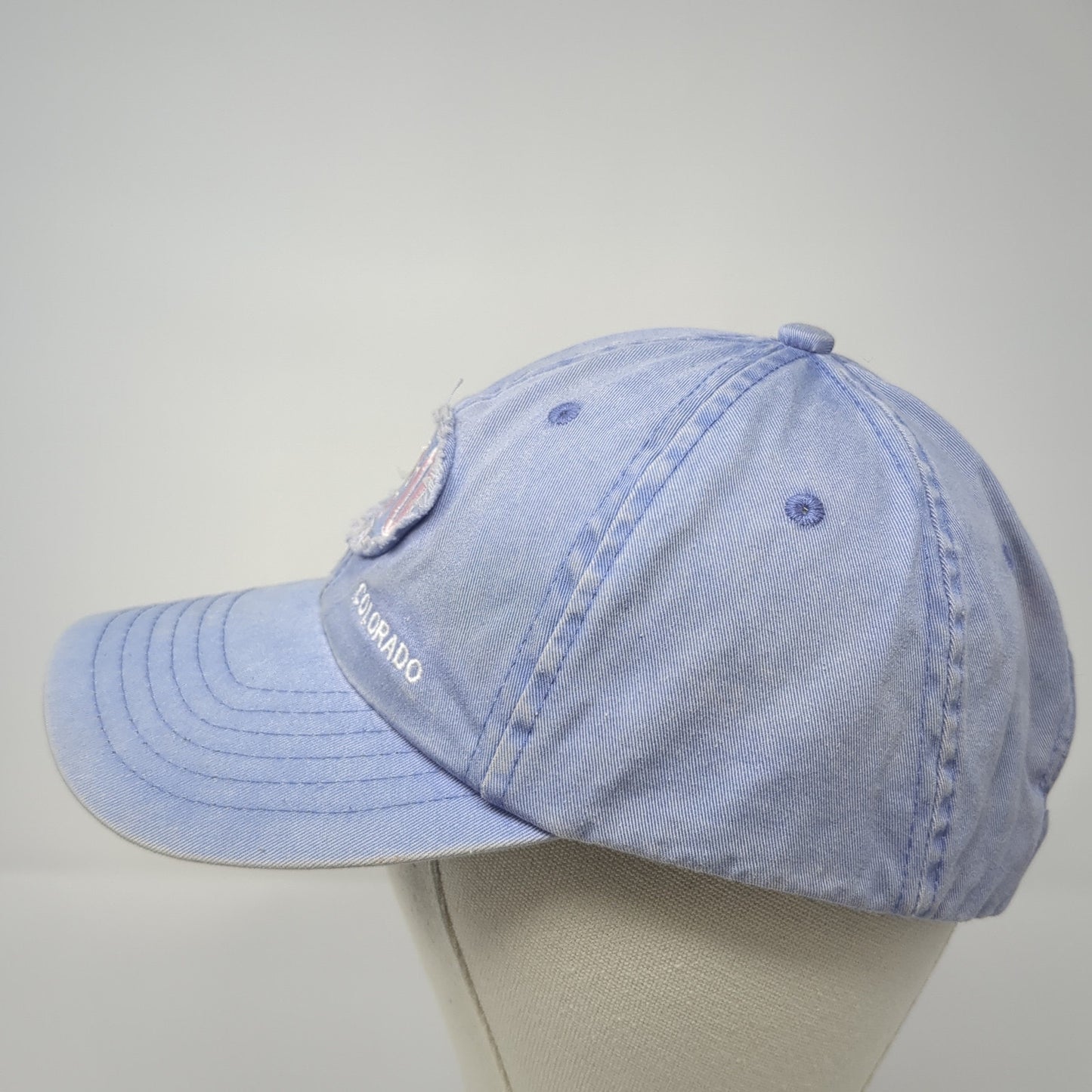 Colorado Strapback Baseball Cap Blue One Size Adjustable Embroidered Jhats