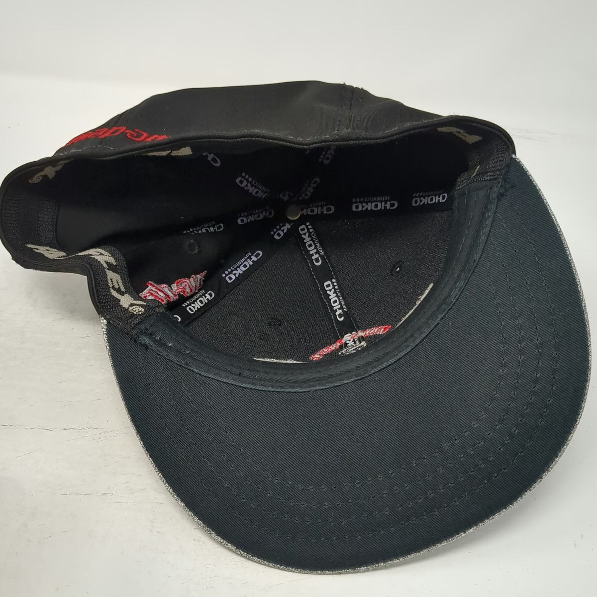Choko Authentics Snap-on Skull Garage Gray Baseball Cap One Size Hat Fitted