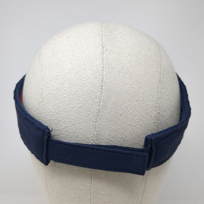 American Needle Visor Blue One Size Winged Foot Golf Clubs Embroidered Hat