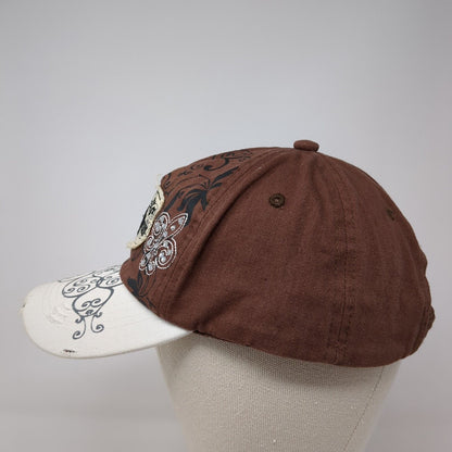 Explus W247 Slideback Hat Brown One Size Adjustable Embroidered Rhinestone