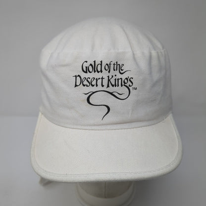 Gold of the Desert Kings Slideback Hat White One Size Neck Flap Crowd