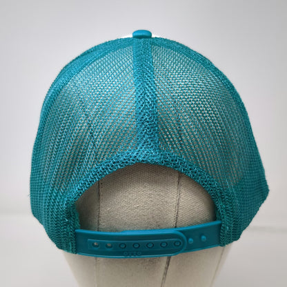 Otto Trucker Hat Blue White One Size Snowport Bobsled League Mesh Snapback Hat