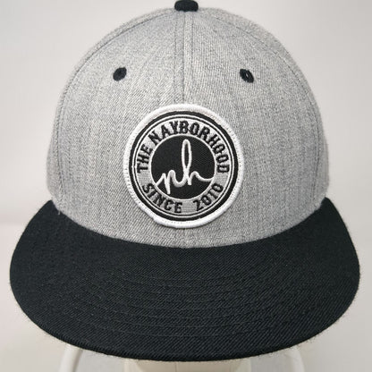 OTTO Snapback Hat Gray Black One Size Flat Brim Nayborhood Patch Logo 2010