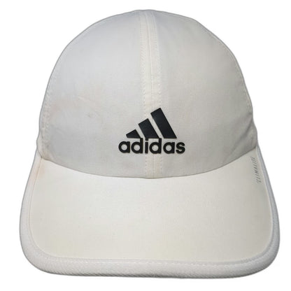 Adidas Baseball Cap White One Size Climalite Mesh Performance Athletic Golf Hat