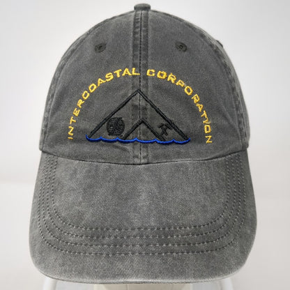 Anvil Baseball Cap Gray One Size Intercoastal Corporation Slideback Logo Hat