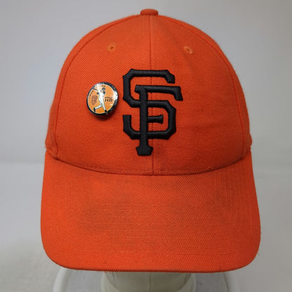 San Francisco Giants MLB Orange One Size Baseball Cap SF Logo HR Pin Strapback