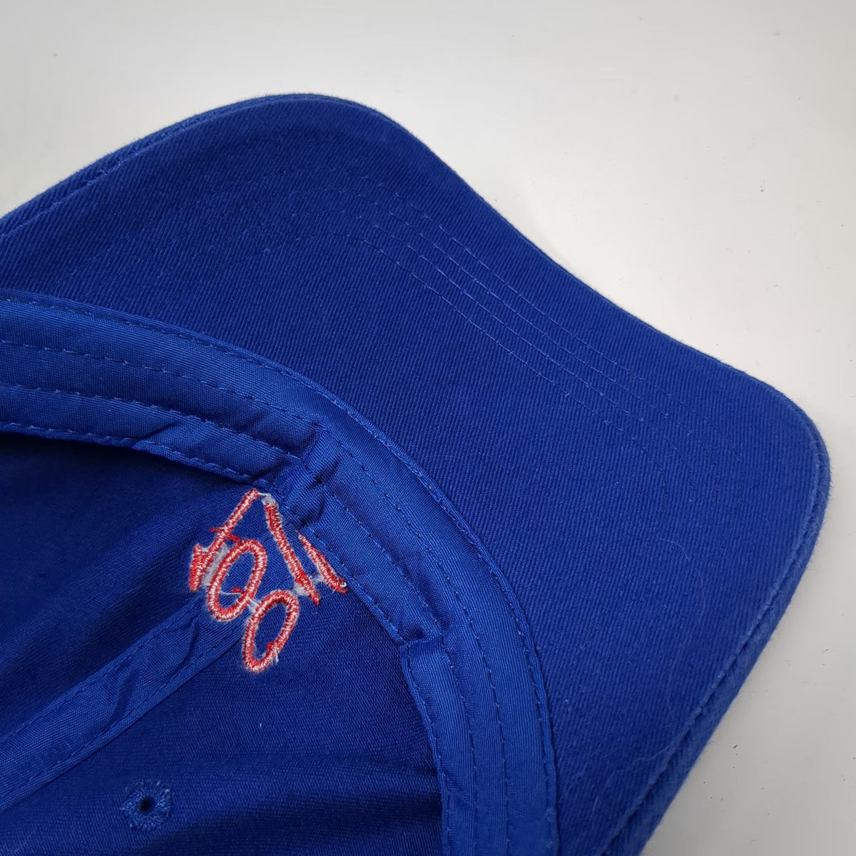 Six Flags Baseball Cap Blue One Size Embroidered 100 Emoji Adjustable Strap Hat